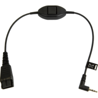 JABRA lower cable QD to 2.5 mm jack with call answer...